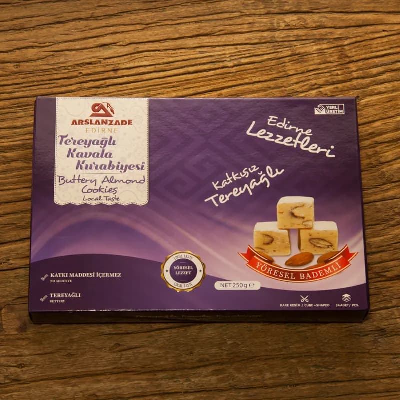 Tereyağlı Kavala Kurabiyesi 250gr Kare Kesim